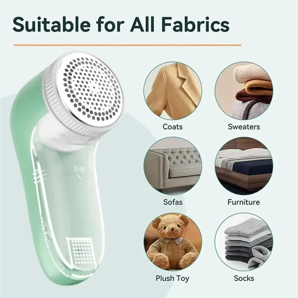 Electric Lint & Pet Hair Remover – Rechargeable Fabric Cleaner