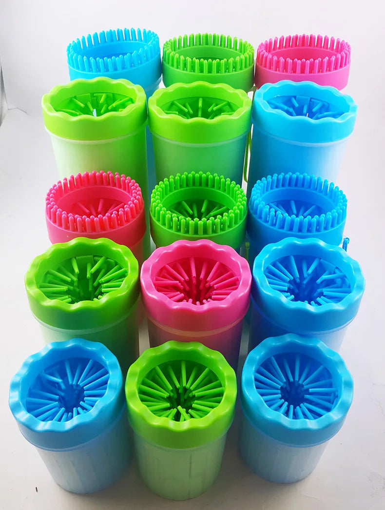 Pet Paw Cleaning Cup – Soft Silicone Brush Washer for Dogs & Cats (S/L/XL)