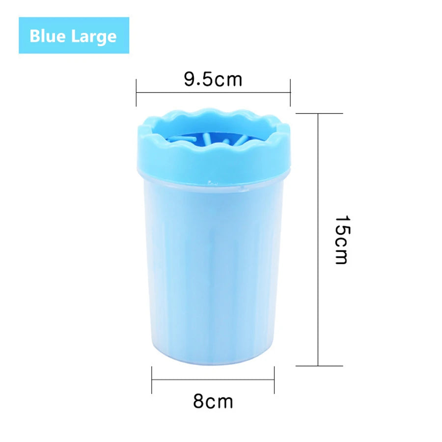Pet Paw Cleaning Cup – Soft Silicone Brush Washer for Dogs & Cats (S/L/XL)