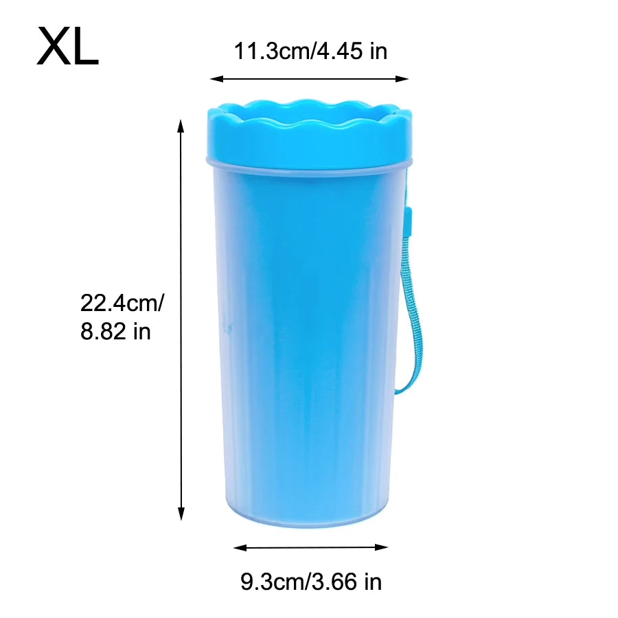 Pet Paw Cleaning Cup – Soft Silicone Brush Washer for Dogs & Cats (S/L/XL)