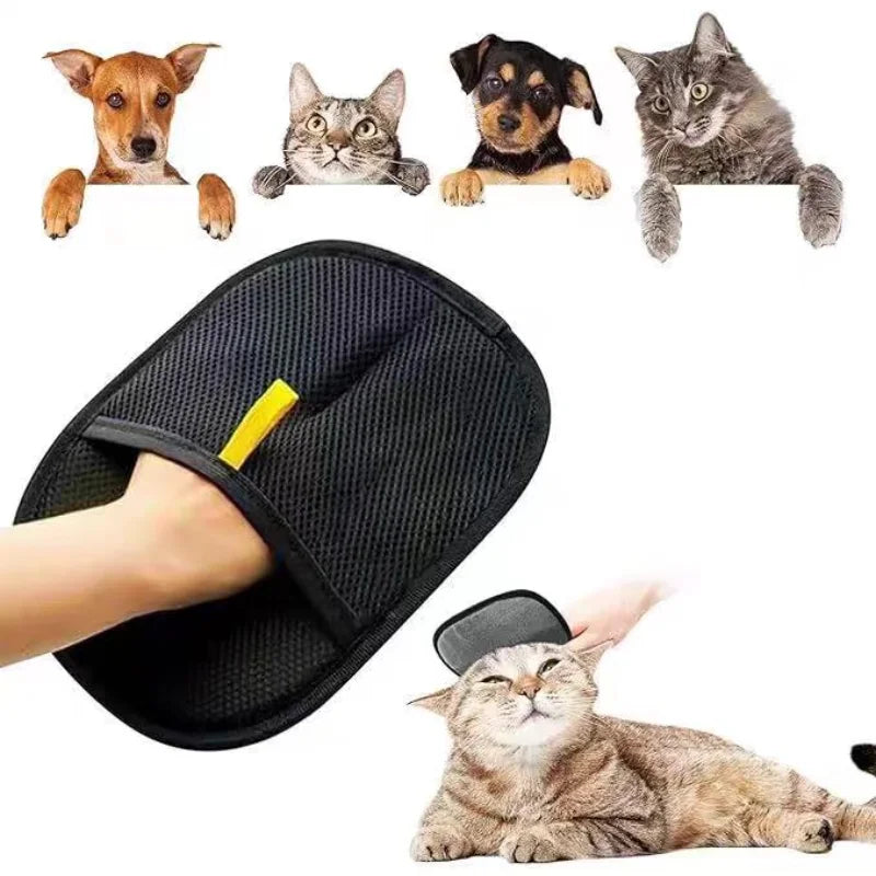 Pet Hair Removal & Grooming Gloves – Multi-Functional Cleaning & Deshedding Tool