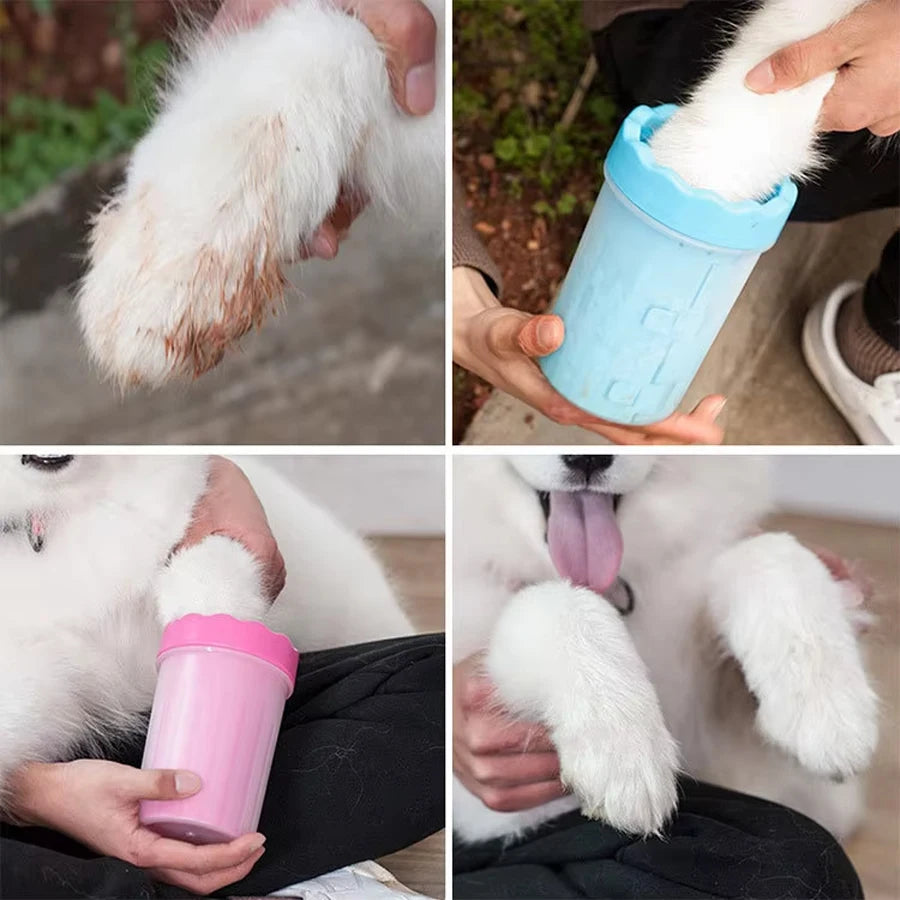 Pet Paw Cleaning Cup – Soft Silicone Brush Washer for Dogs & Cats (S/L/XL)